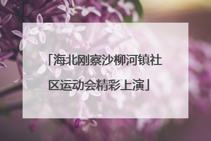 海北刚察沙柳河镇社区运动会精彩上演